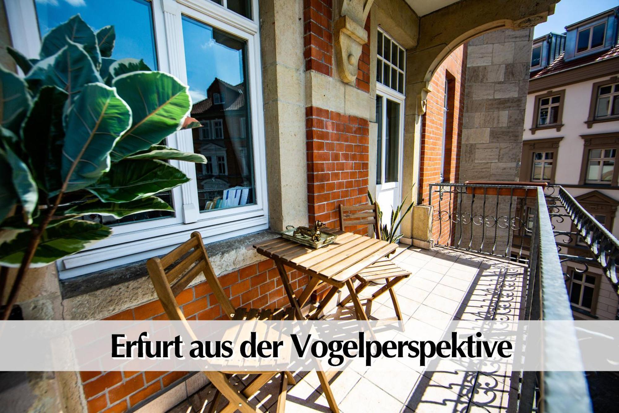 12 Fewos Im Jugendstilhaus Mit Aufzug, Terrasse, Kingsize-Bett, Smart-Tv, Etc แอร์ฟวร์ท ห้อง รูปภาพ