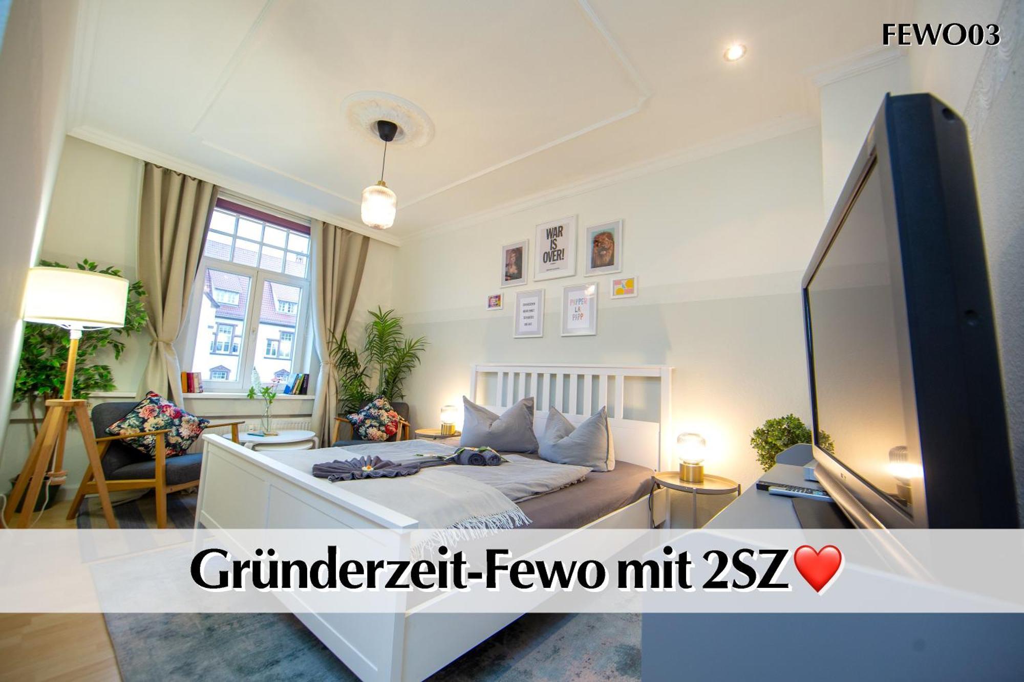 12 Fewos Im Jugendstilhaus Mit Aufzug, Terrasse, Kingsize-Bett, Smart-Tv, Etc แอร์ฟวร์ท ภายนอก รูปภาพ