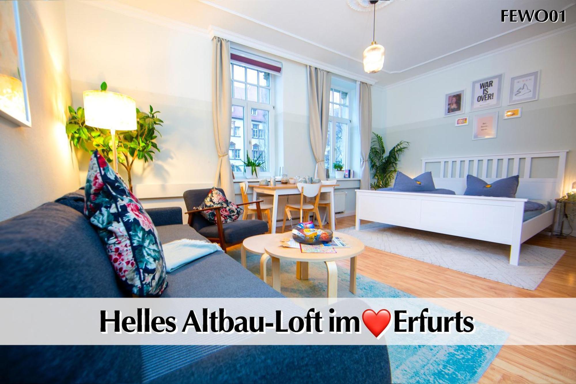 12 Fewos Im Jugendstilhaus Mit Aufzug, Terrasse, Kingsize-Bett, Smart-Tv, Etc แอร์ฟวร์ท ภายนอก รูปภาพ