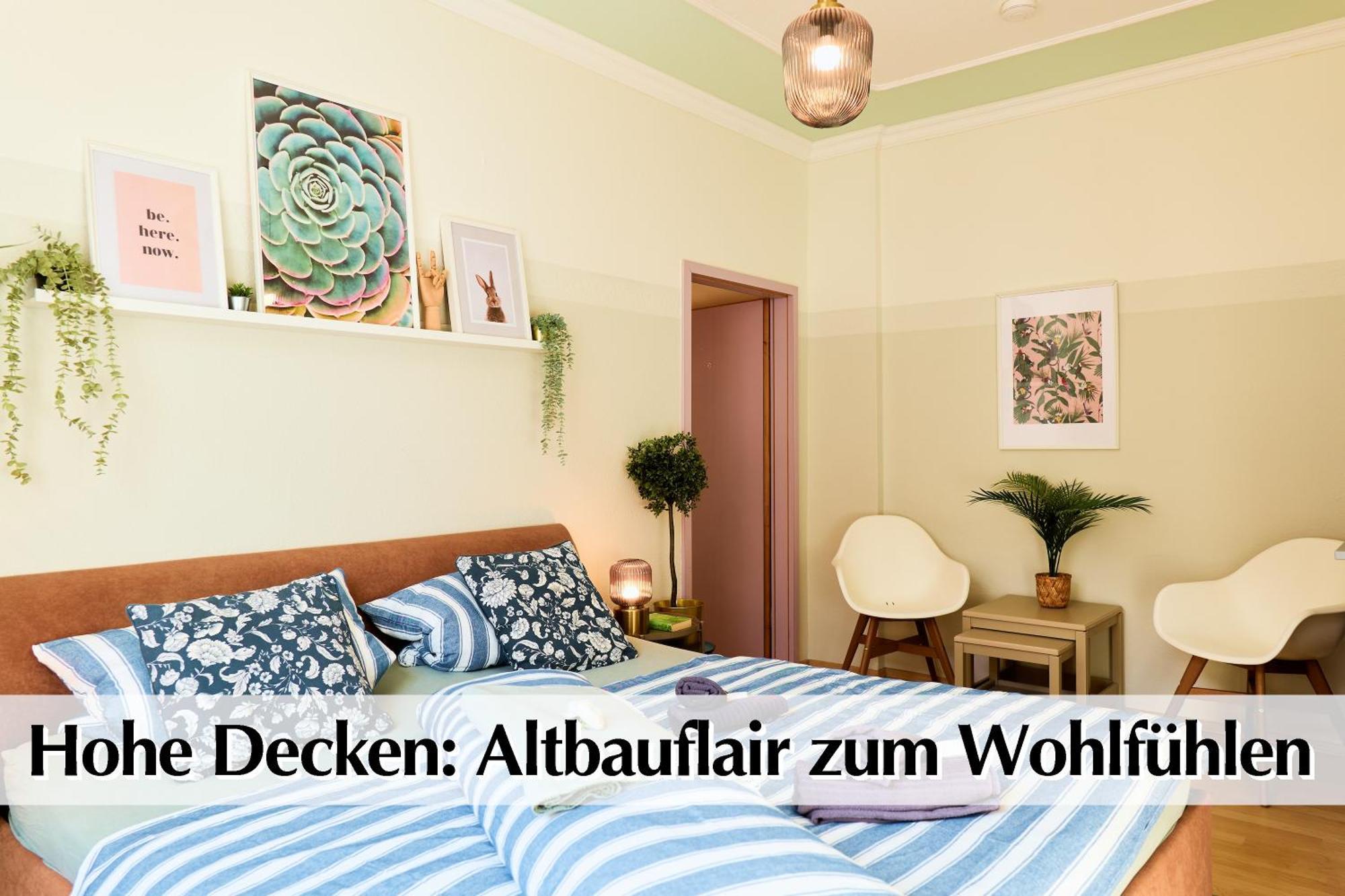 12 Fewos Im Jugendstilhaus Mit Aufzug, Terrasse, Kingsize-Bett, Smart-Tv, Etc แอร์ฟวร์ท ห้อง รูปภาพ