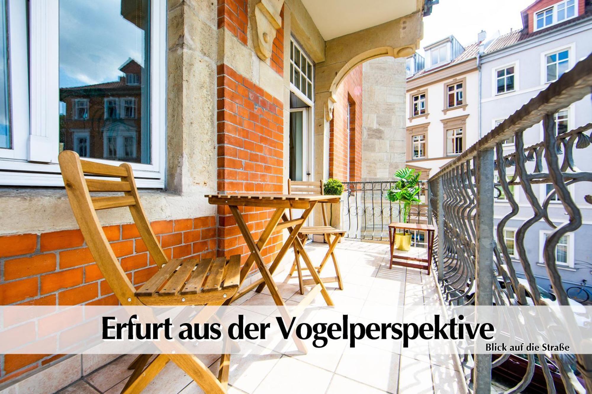 12 Fewos Im Jugendstilhaus Mit Aufzug, Terrasse, Kingsize-Bett, Smart-Tv, Etc แอร์ฟวร์ท ห้อง รูปภาพ