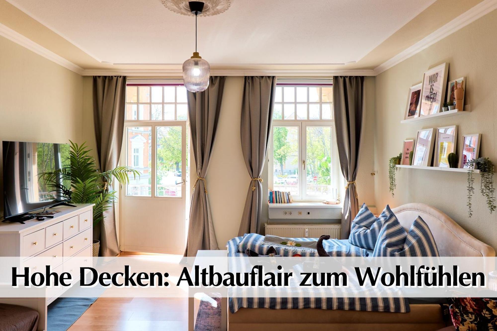 12 Fewos Im Jugendstilhaus Mit Aufzug, Terrasse, Kingsize-Bett, Smart-Tv, Etc แอร์ฟวร์ท ห้อง รูปภาพ