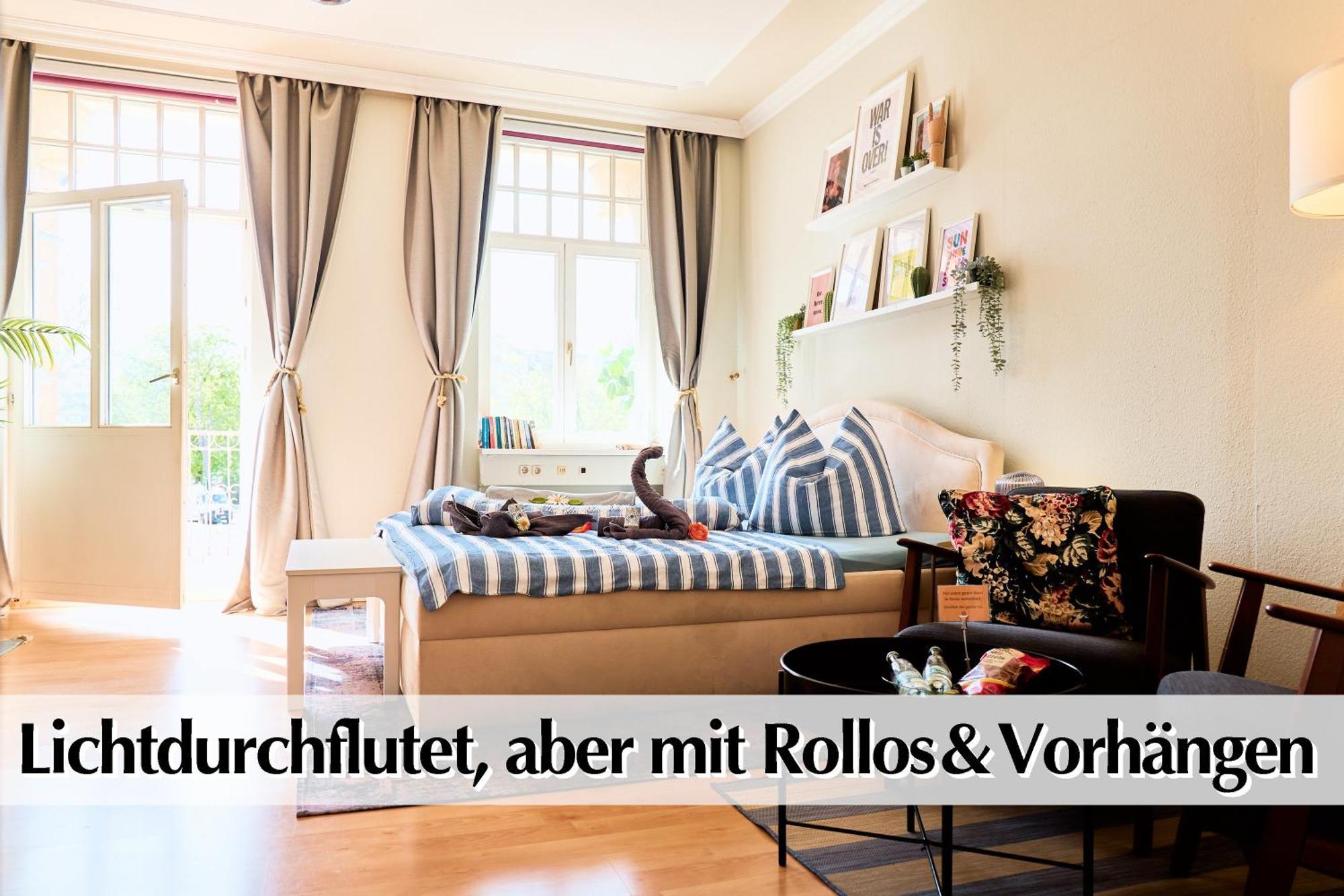 12 Fewos Im Jugendstilhaus Mit Aufzug, Terrasse, Kingsize-Bett, Smart-Tv, Etc แอร์ฟวร์ท ห้อง รูปภาพ