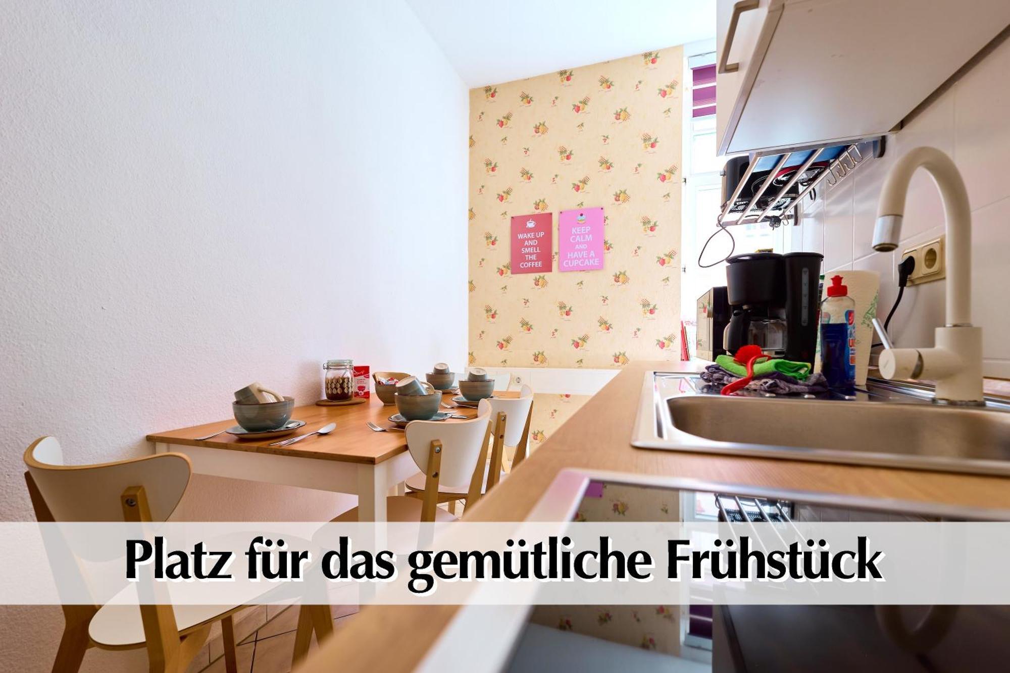 12 Fewos Im Jugendstilhaus Mit Aufzug, Terrasse, Kingsize-Bett, Smart-Tv, Etc แอร์ฟวร์ท ห้อง รูปภาพ